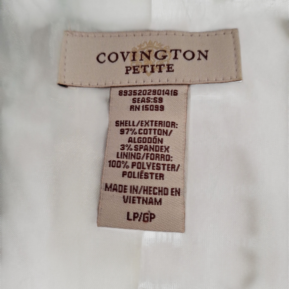 "Covington" Black and White Blazer Structured Retro-Inspired Design. Sz.L - Picture 2 of 14